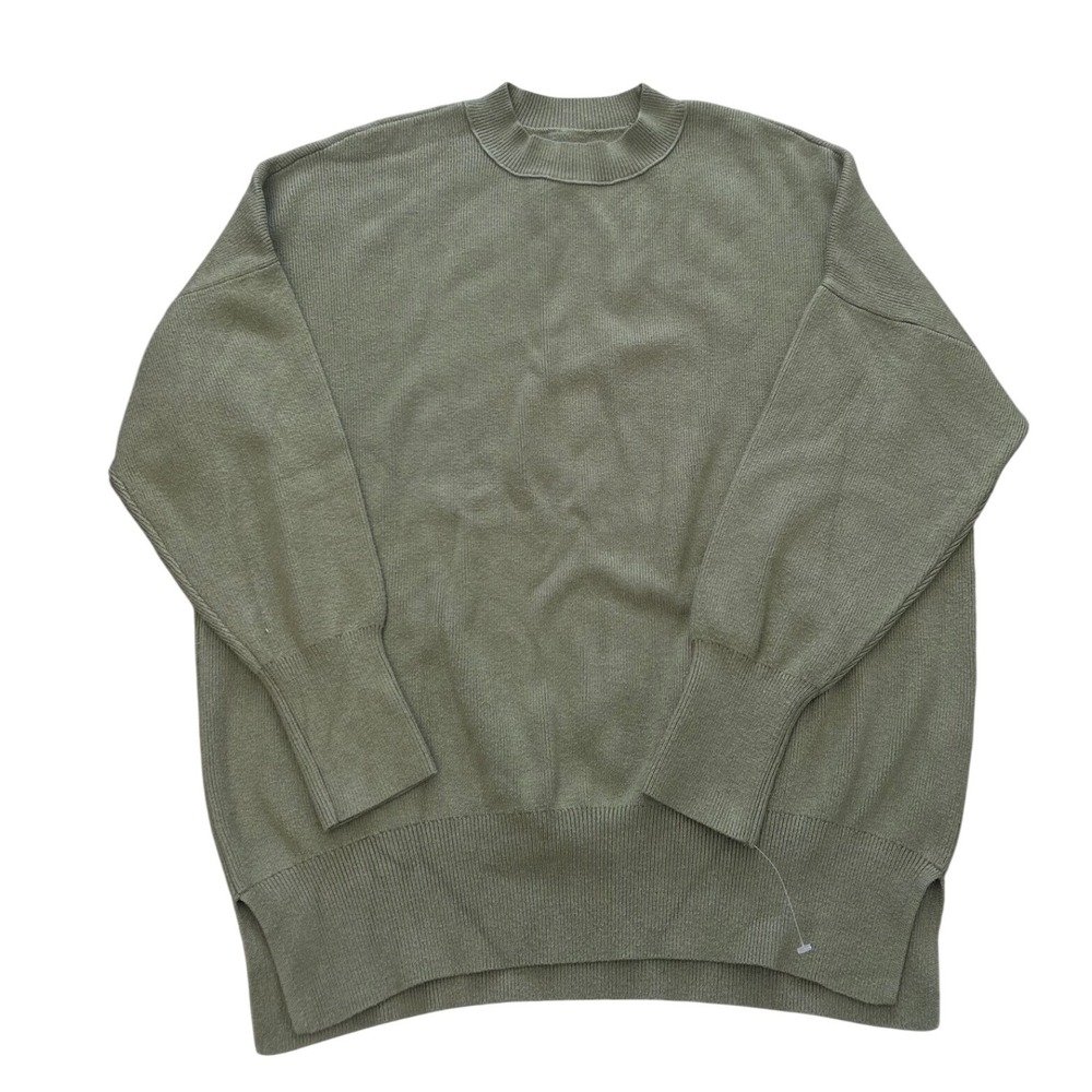 Abercrombie & Fitch Soft A&F Collection Olive Green Oversized Sweater Medium